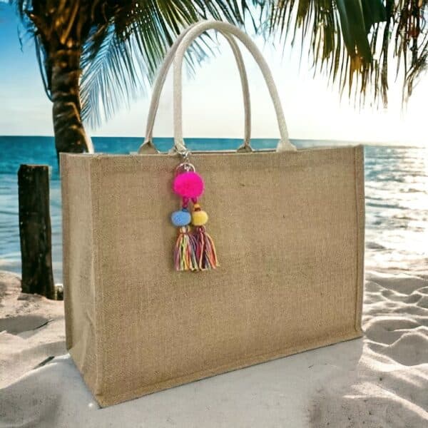 BOLSA DE PRAIA EM PALHA