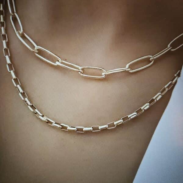 Colar duplo fashion