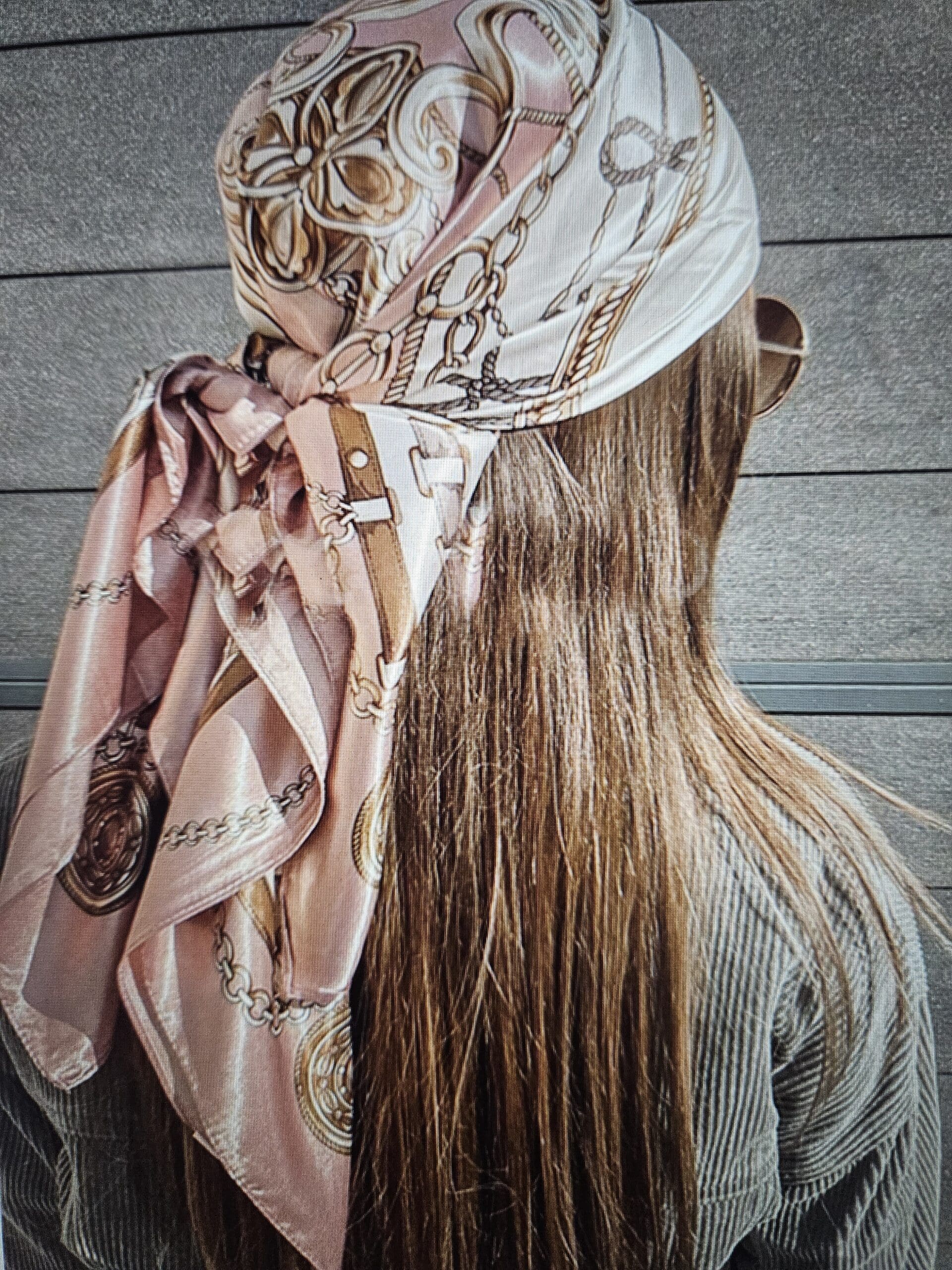 Faixa de Cabelo / Bandana / Lenço de Seda
