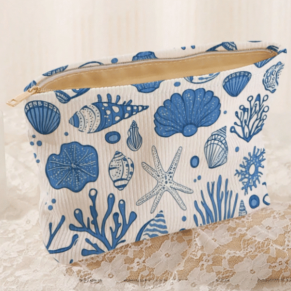 Bolsa de maquiagem estampa oceano